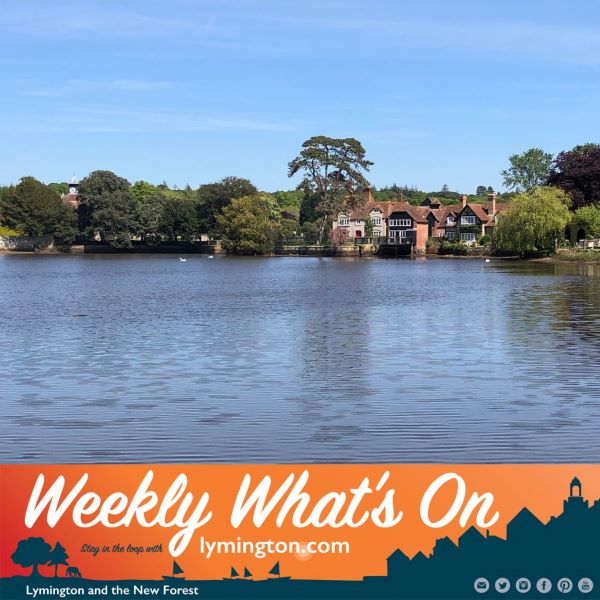 Beaulieu village in background behind the lake