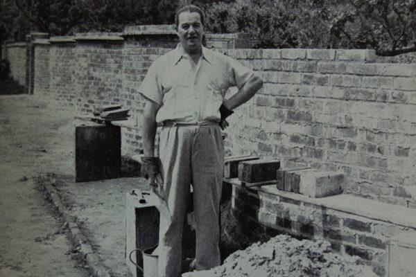 Novelist Dennis Wheatley and his Lymington crinkle crankle