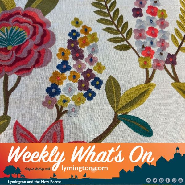 Flowery design on fabric