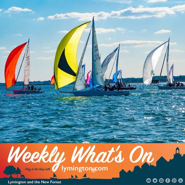 J80 keelboats racing on the Solent with Royal Lymington Yacht Club