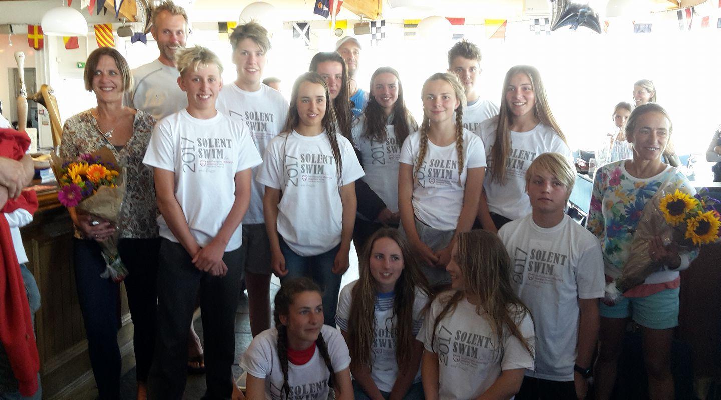12 Lymington teenagers swim the solent in memory of their friend Lizzie