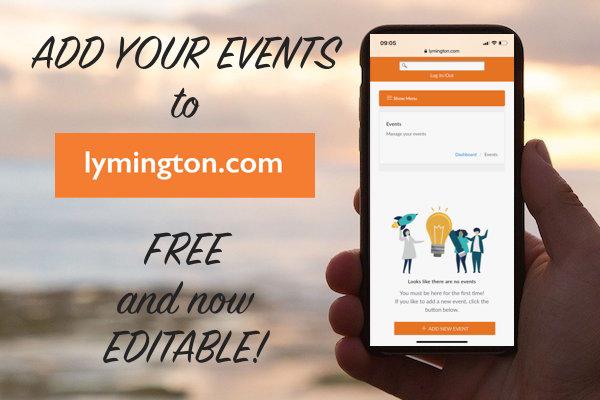 How to add your event on Lymington.com