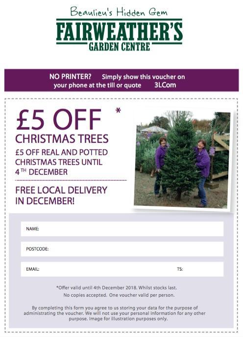 Fairweathers voucher 2018