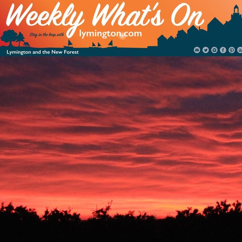Weekly What's On newsletter for the New Forest and Lymington 26 October 2018