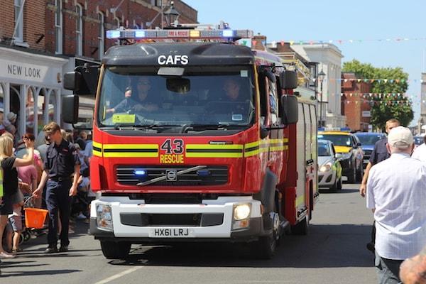 Lymington Carnival 2018 fire truck