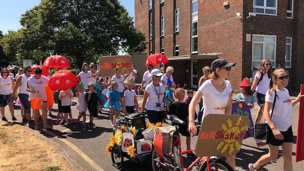 Lymington Carnival 2018 Pennington Infant School as Milkshake