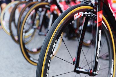 Cycles ready for road cycling event