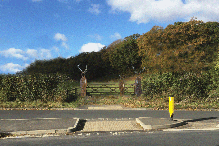 The Guardians of the Gate at Buckland Rings Lymington