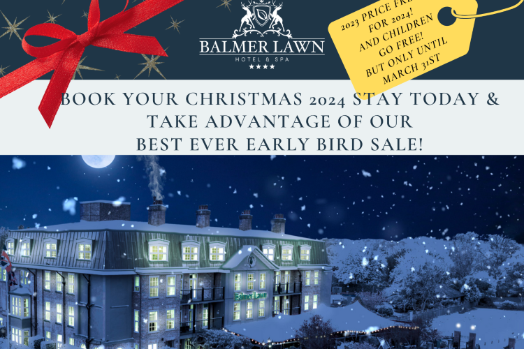 Balmer Lawn Hotel early bird Christmas offer