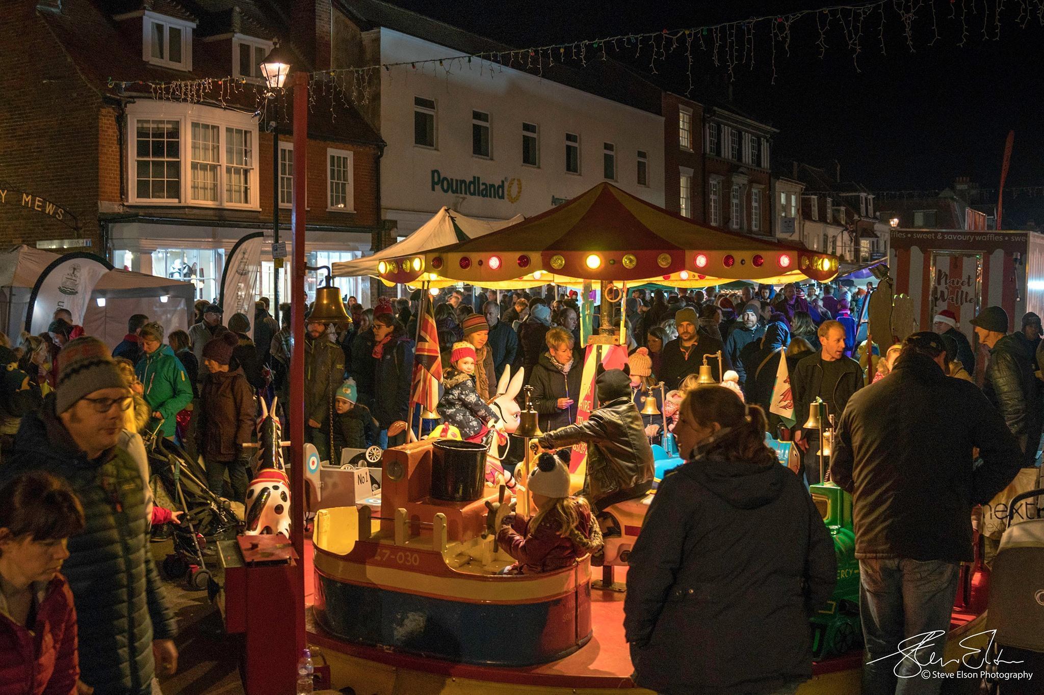 Christmas Lymington High Street 2017 by Steve Elson