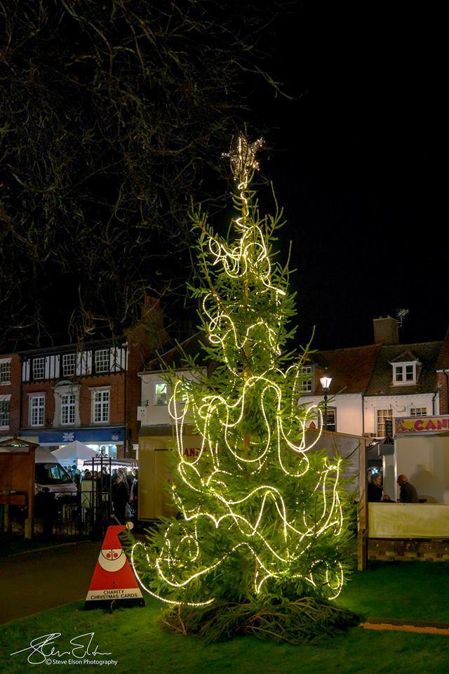 Christmas Tree in Lymington by Steve Elson