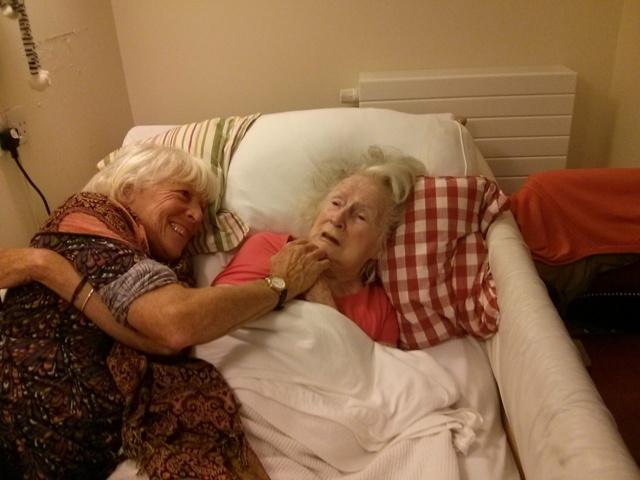 Norma in her cosy comfy bed at St Catherines