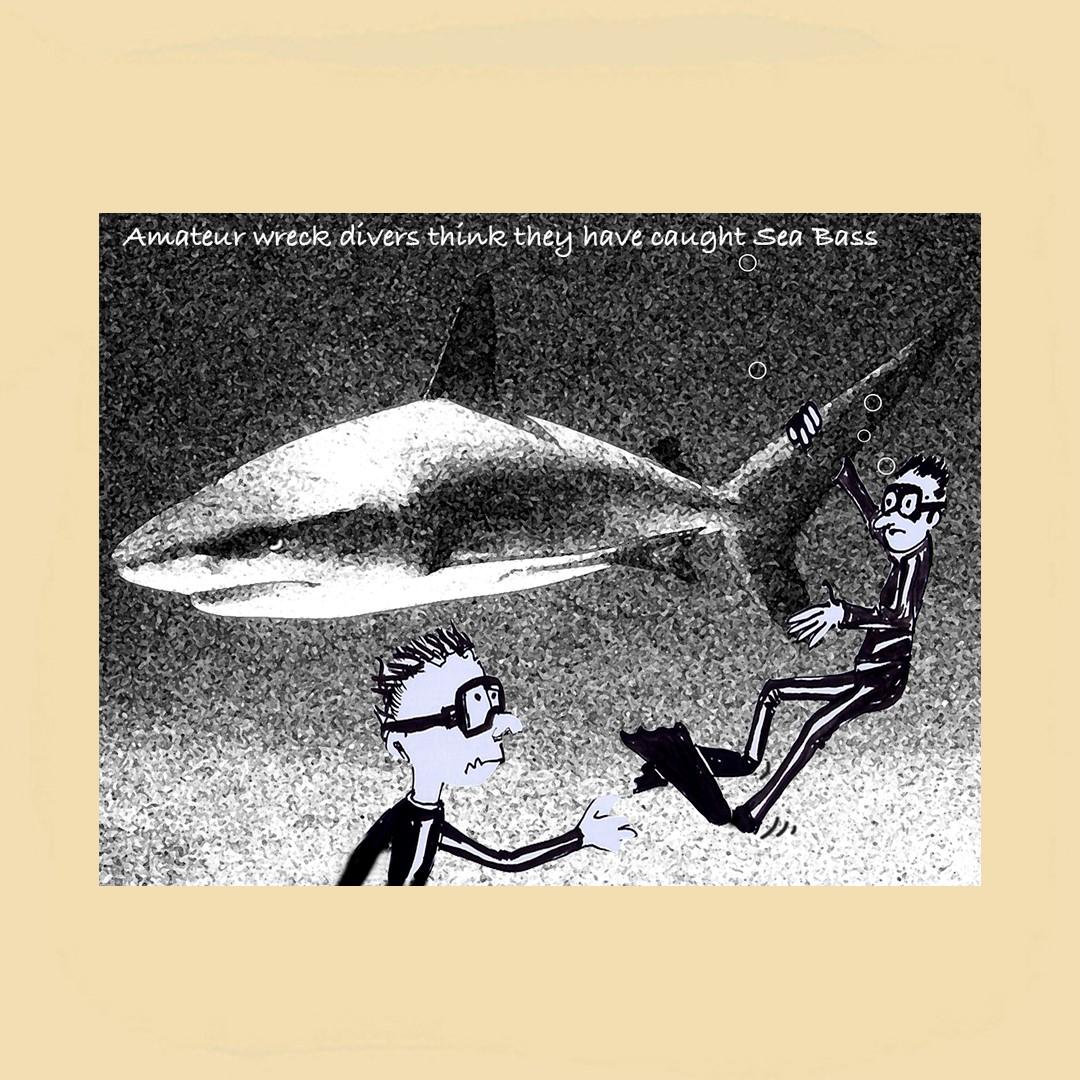 Underwater archaeologists by Hugh Lohan