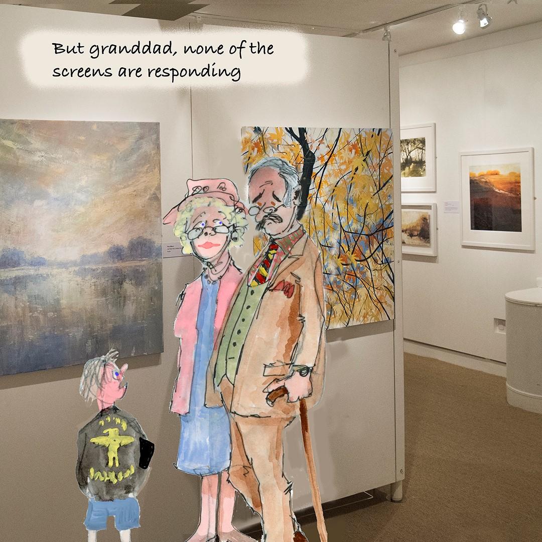 St Barbe art gallery cartoon