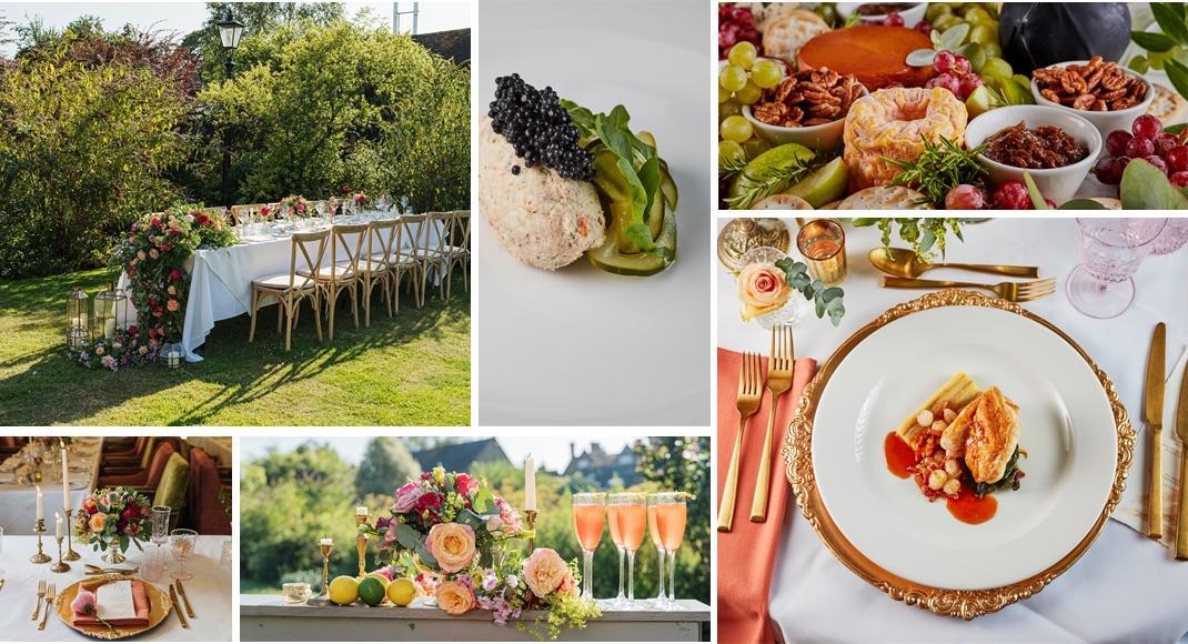Gourmet wedding at the Montagu Arms Hotel New Forest