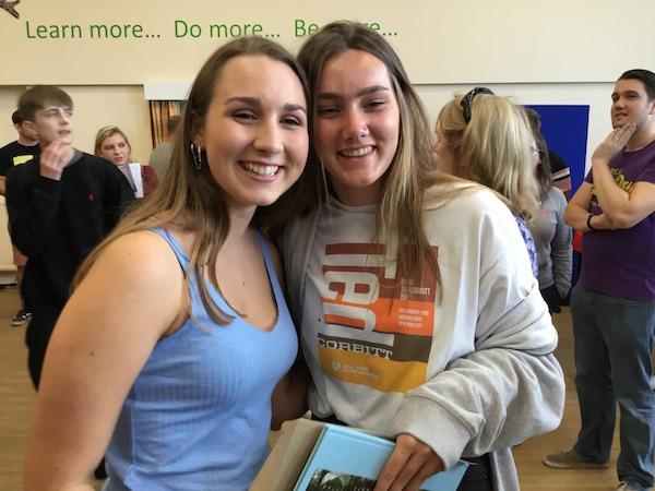 Priestlands students celebrate results in Lymington 2018