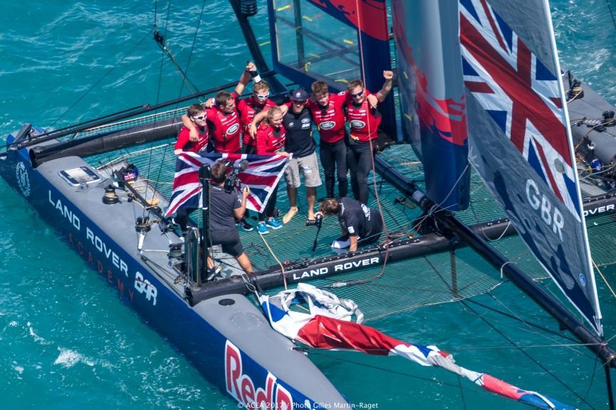 Land Rover BAR Academy sailing for Great Britain in Bermuda