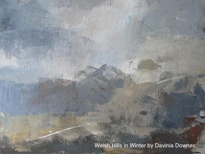 Best Painting Davina Downes Welsh Hills in Winter 2019