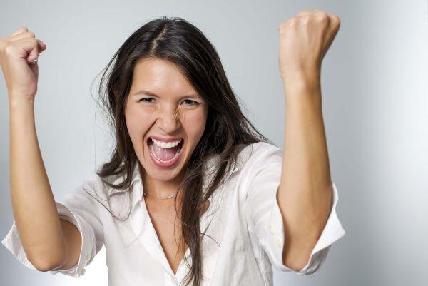 woman feeling healthy