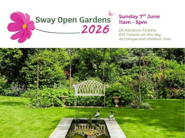 Sway Open Gardens - raising funds for Oakhaven Hospice